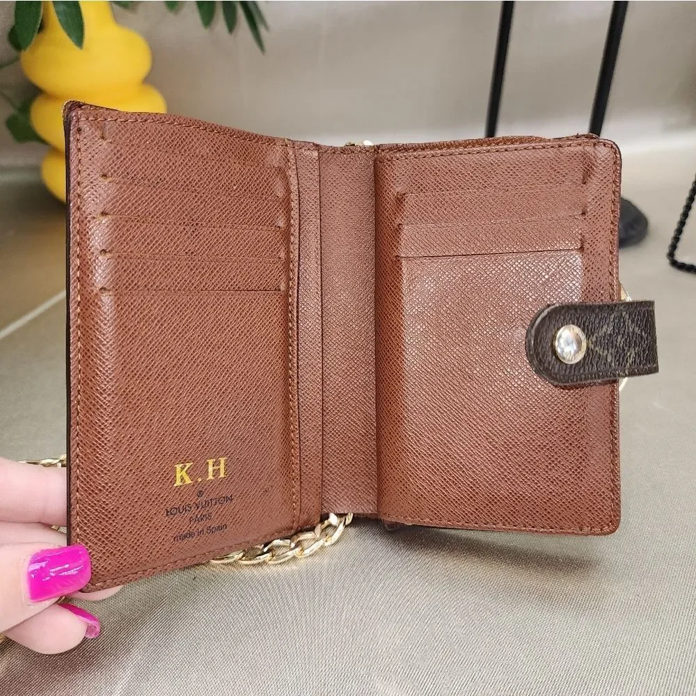 Louis Vuitton French Kiss Snap Wallet W/ Authentic Dust Bag AND COA